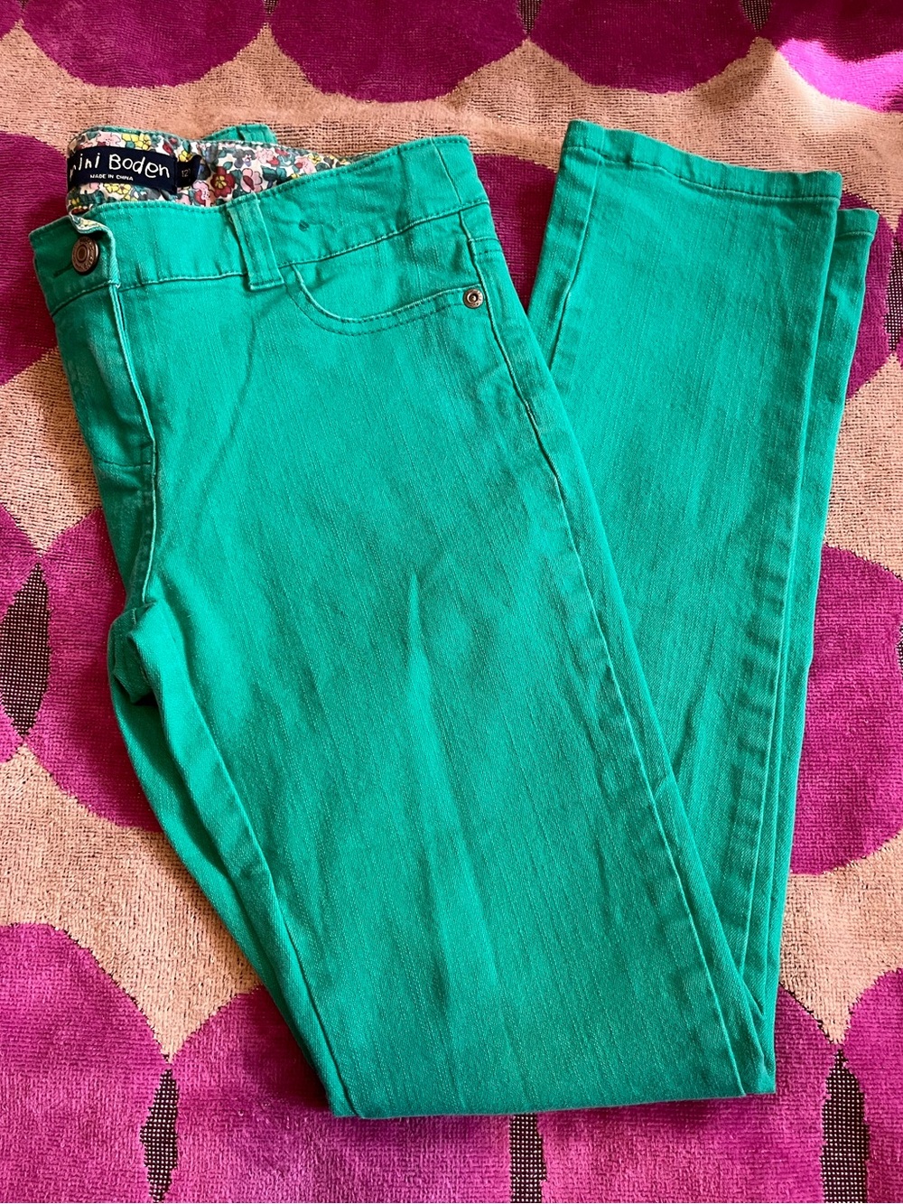 Mini Boden Girls’ Emerald Green Skinny Jeans